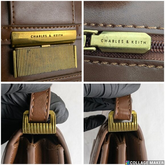 Charles & Keith Charlotte bag Dark Brown Shoulder Bag - Picture 8 of 11